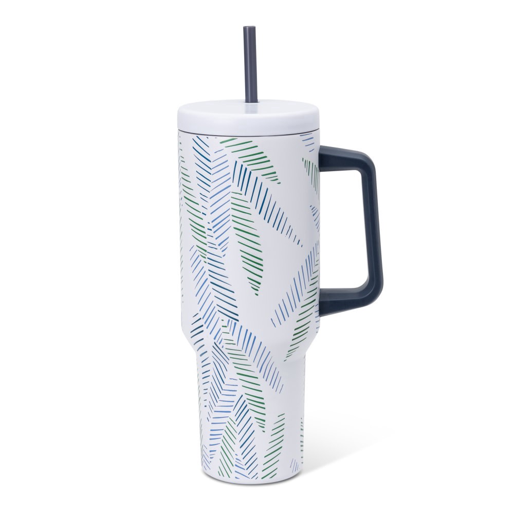 slide 2 of 3, SDS for HD Designs Swivel Tumbler Stainless Steel Sketch Palm, 40 oz