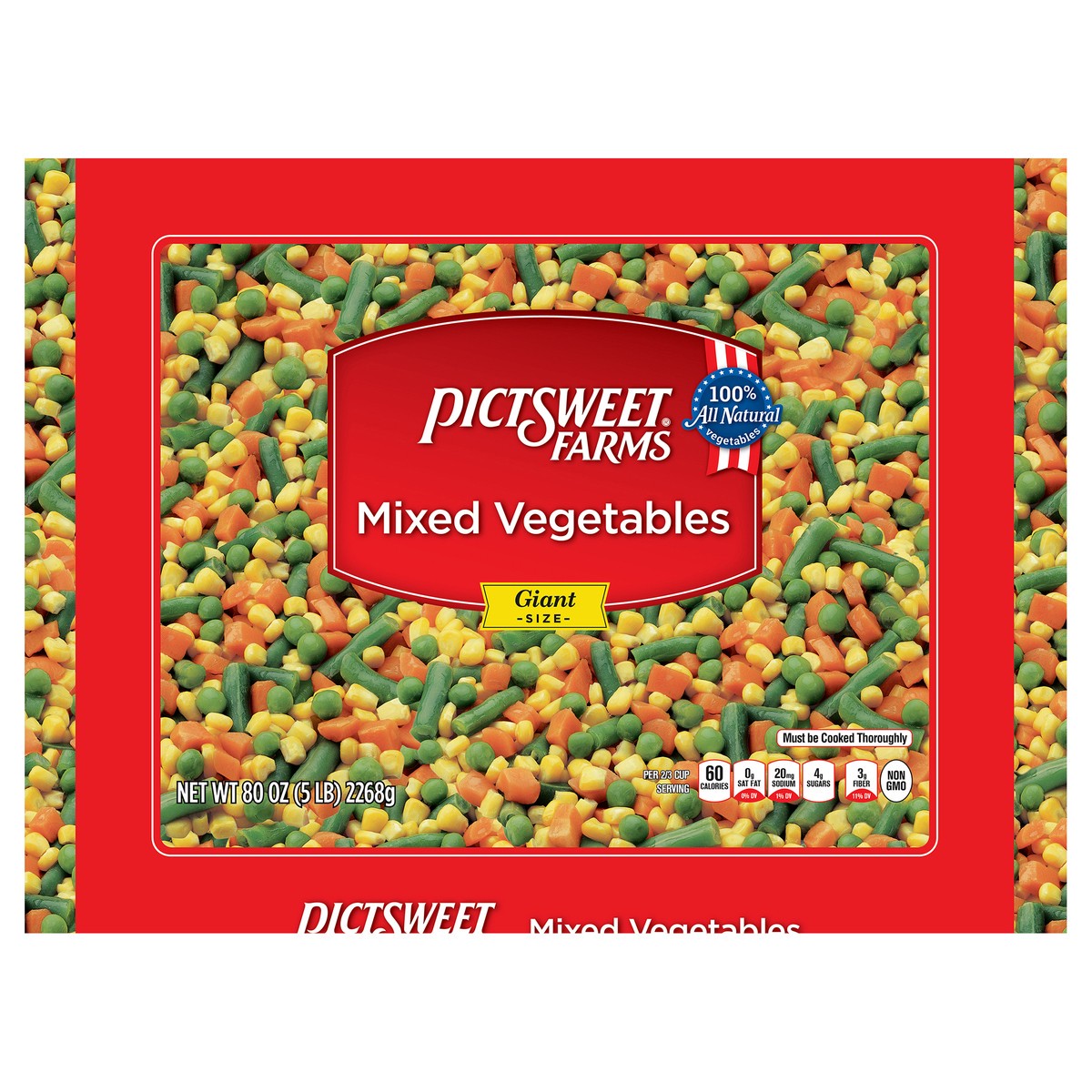 slide 2 of 7, PictSweet Mixed Vegetables, 80 oz