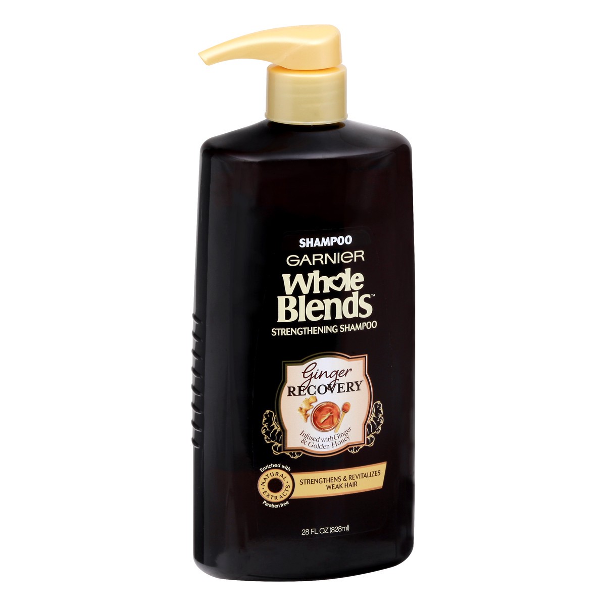 slide 2 of 9, Garnier Whole Blends Ginger Recovery Strengthening Shampoo, 28 fl oz