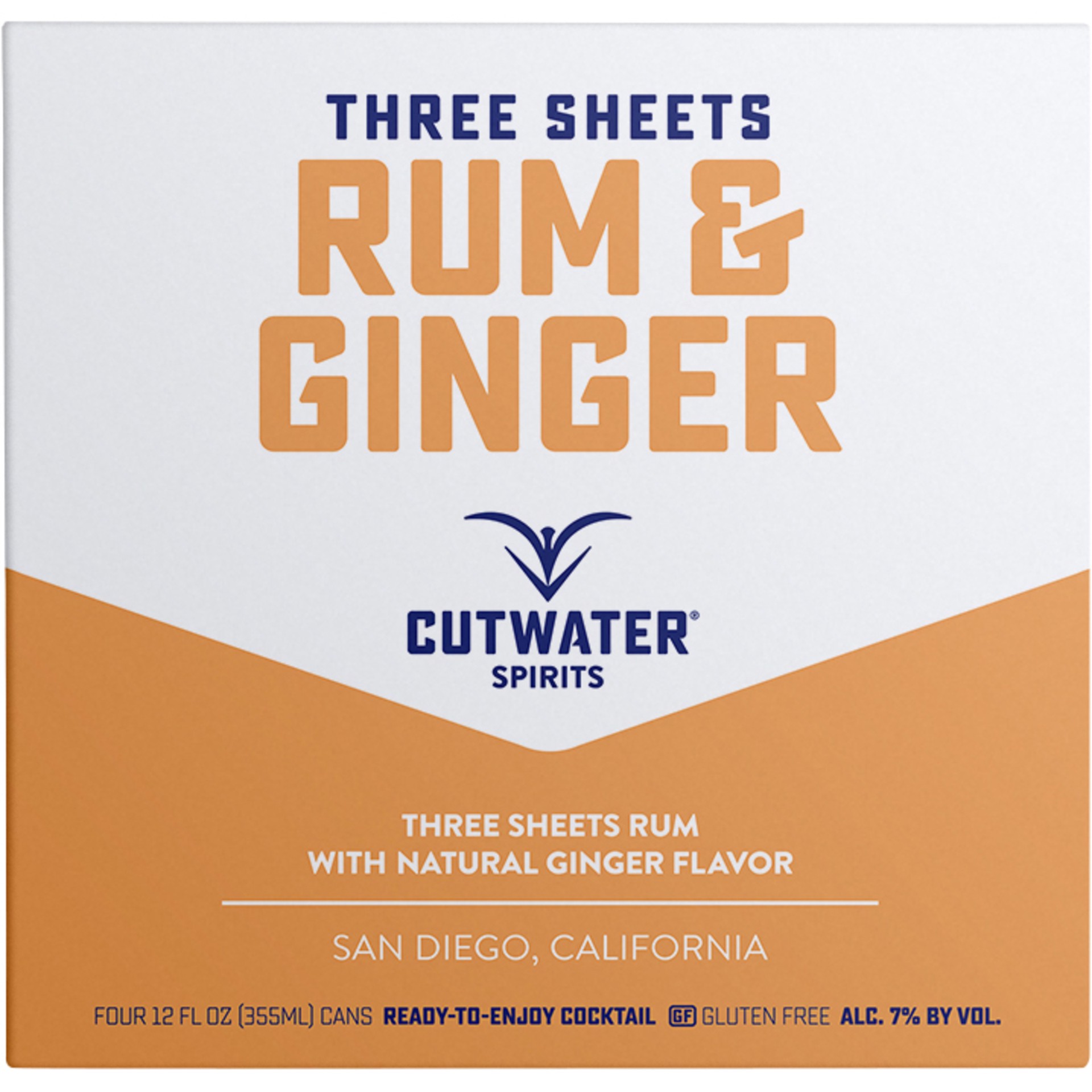 slide 2 of 2, Cutwater Spirits Rum & Ginger, 4 Pack 12 fl. oz. Cans, 7% ABV, 4 ct