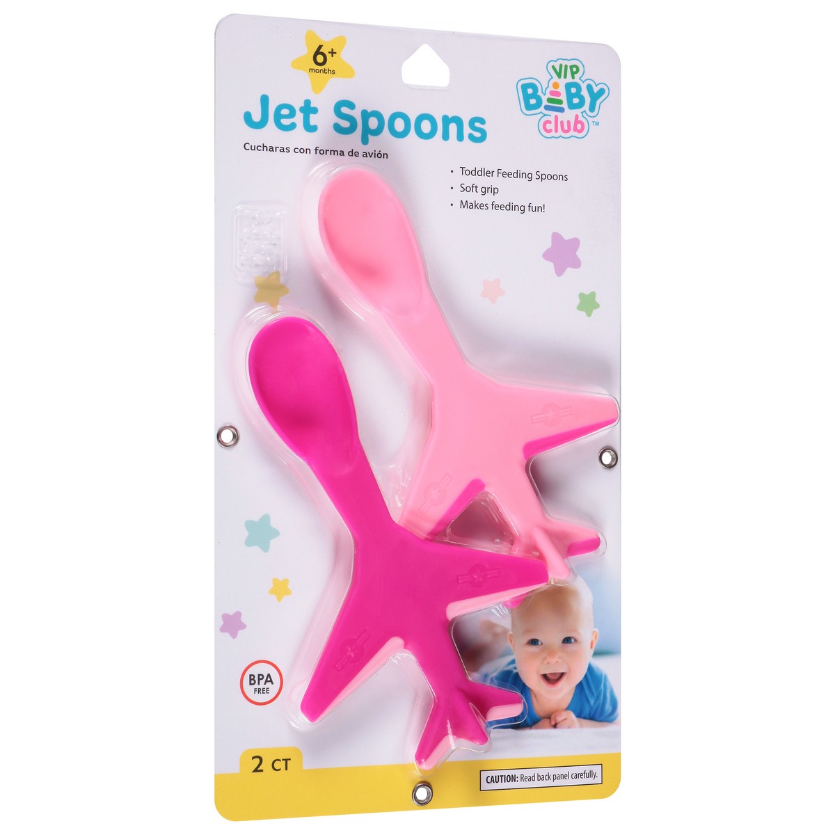 slide 2 of 9, Jacent VIP Baby Club Jet Spoons 2 ea, 2 ct