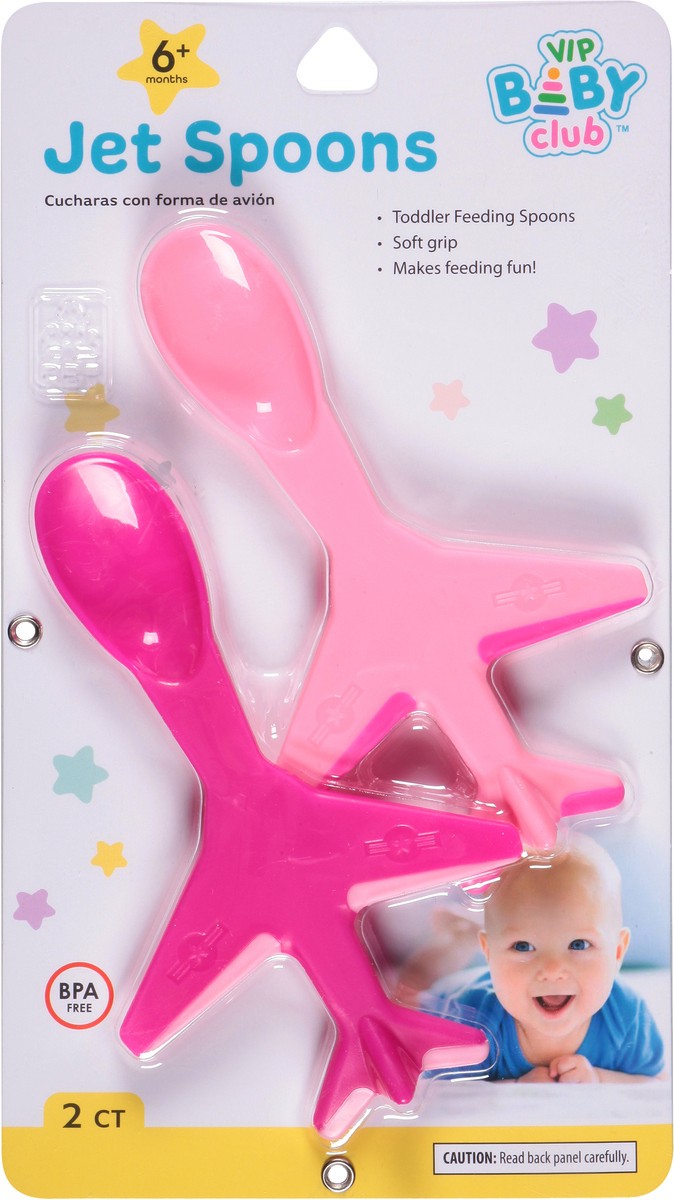 slide 1 of 9, Jacent VIP Baby Club Jet Spoons 2 ea, 2 ct