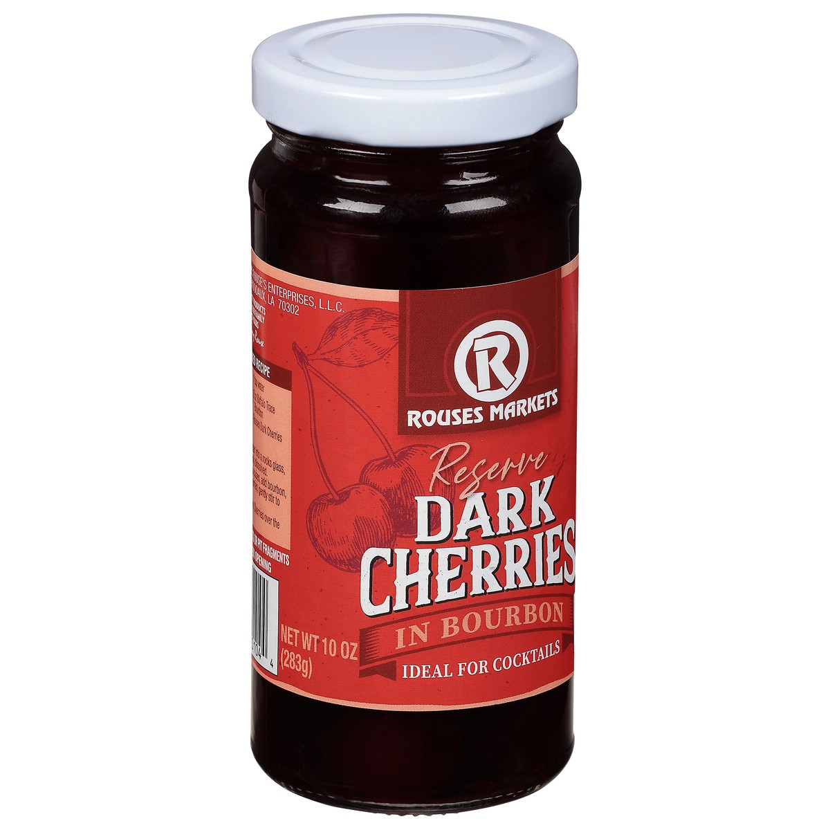 slide 8 of 11, Rouses Markets Reserve Dark Cherries in Bourbon 10 oz, 10 oz