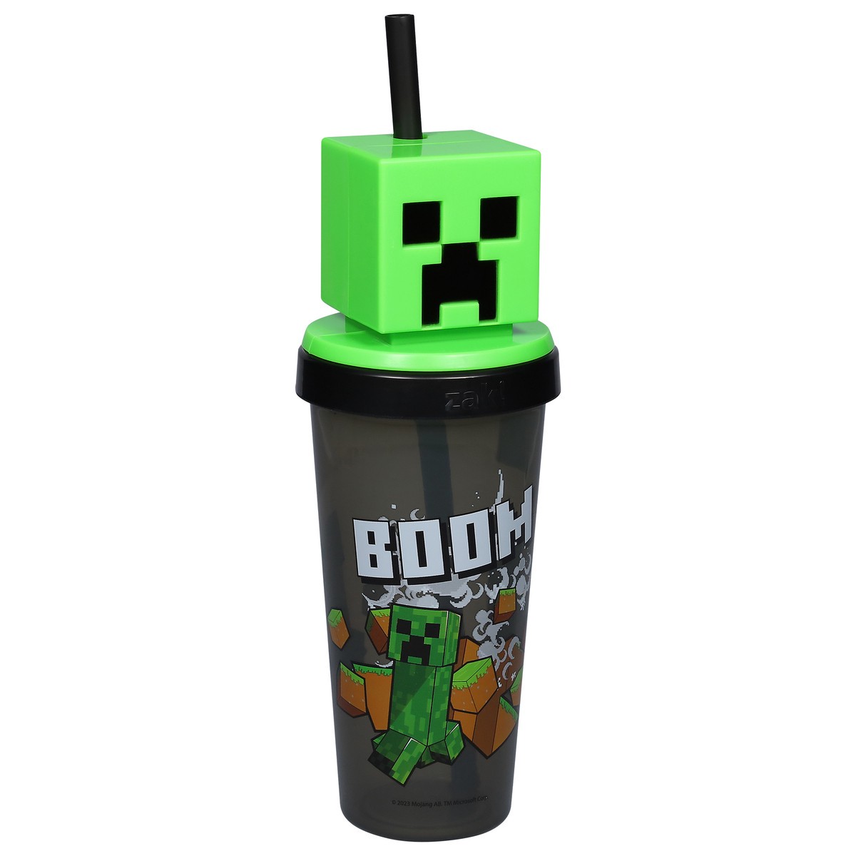 slide 3 of 9, Zak! Designs 18 Ounce Minecraft Creeper Super Slipper Tumbler 1 ea, 1 ct