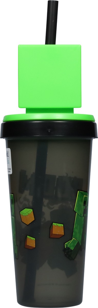 slide 7 of 9, Zak! Designs 18 Ounce Minecraft Creeper Super Slipper Tumbler 1 ea, 1 ct