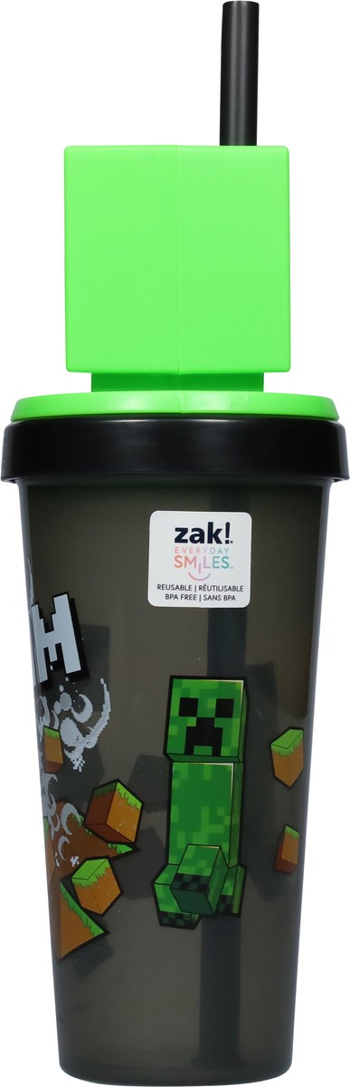 slide 4 of 9, Zak! Designs 18 Ounce Minecraft Creeper Super Slipper Tumbler 1 ea, 1 ct