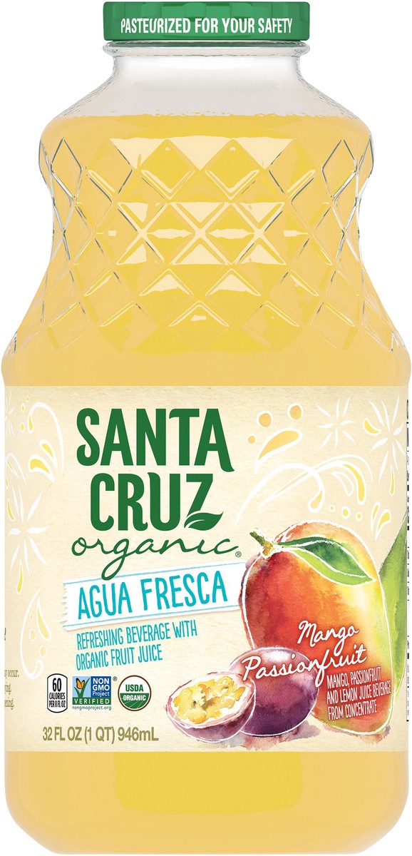 slide 8 of 8, Santa Cruz Organic Beverage - 32 fl oz, 32 fl oz