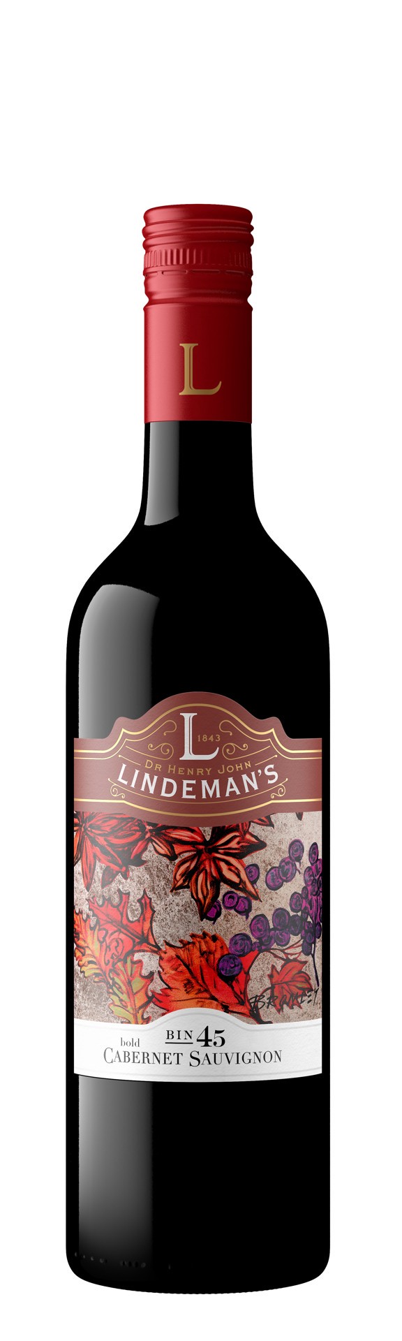 slide 1 of 2, Lindeman's Bin 45 Cabernet Sauvignon Red Wine 750ml, 750 ml