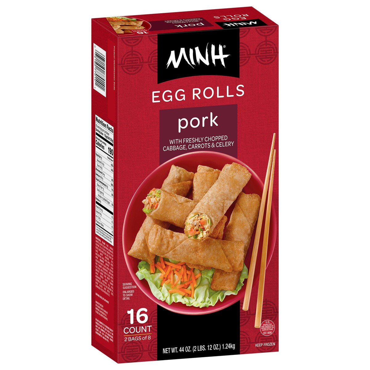 slide 7 of 9, Minh Pork Egg Rolls 2 - 8 ct Bags, 2 ct