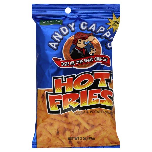 slide 1 of 1, Andy Capp's Hot Fries, 3 oz