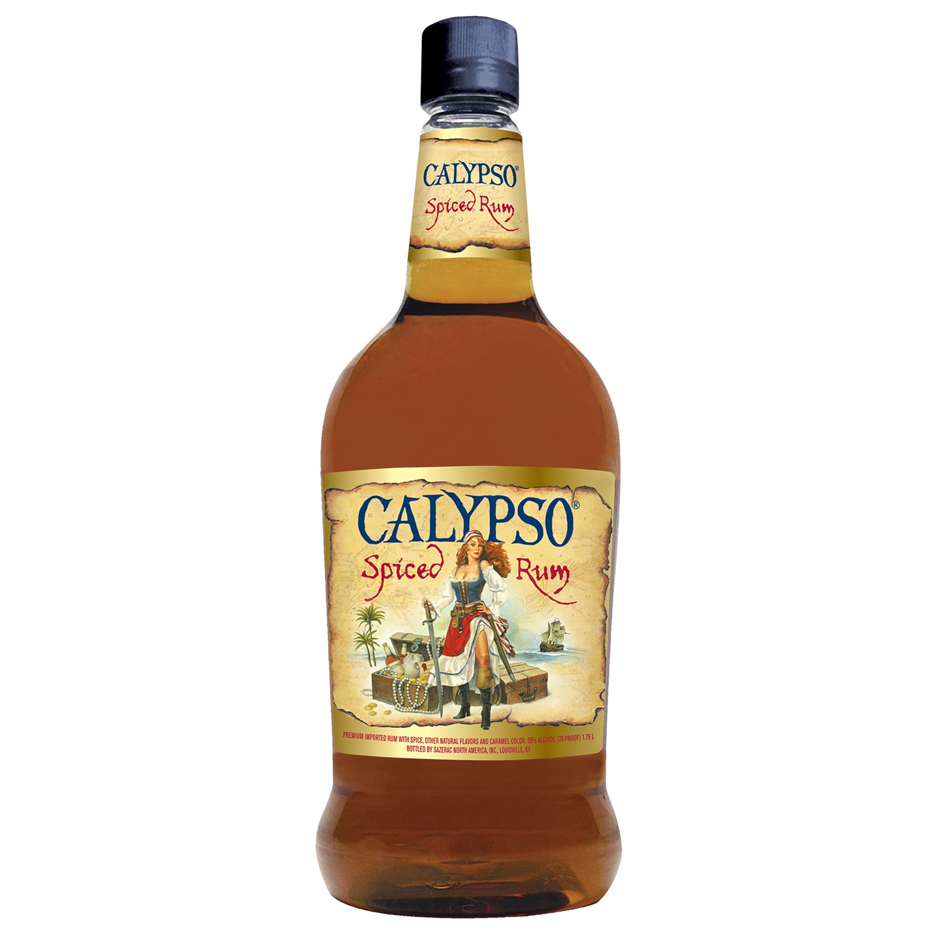 slide 1 of 2, Calypso Spiced Rum 1.75l 70 Proof, 1.75 liter