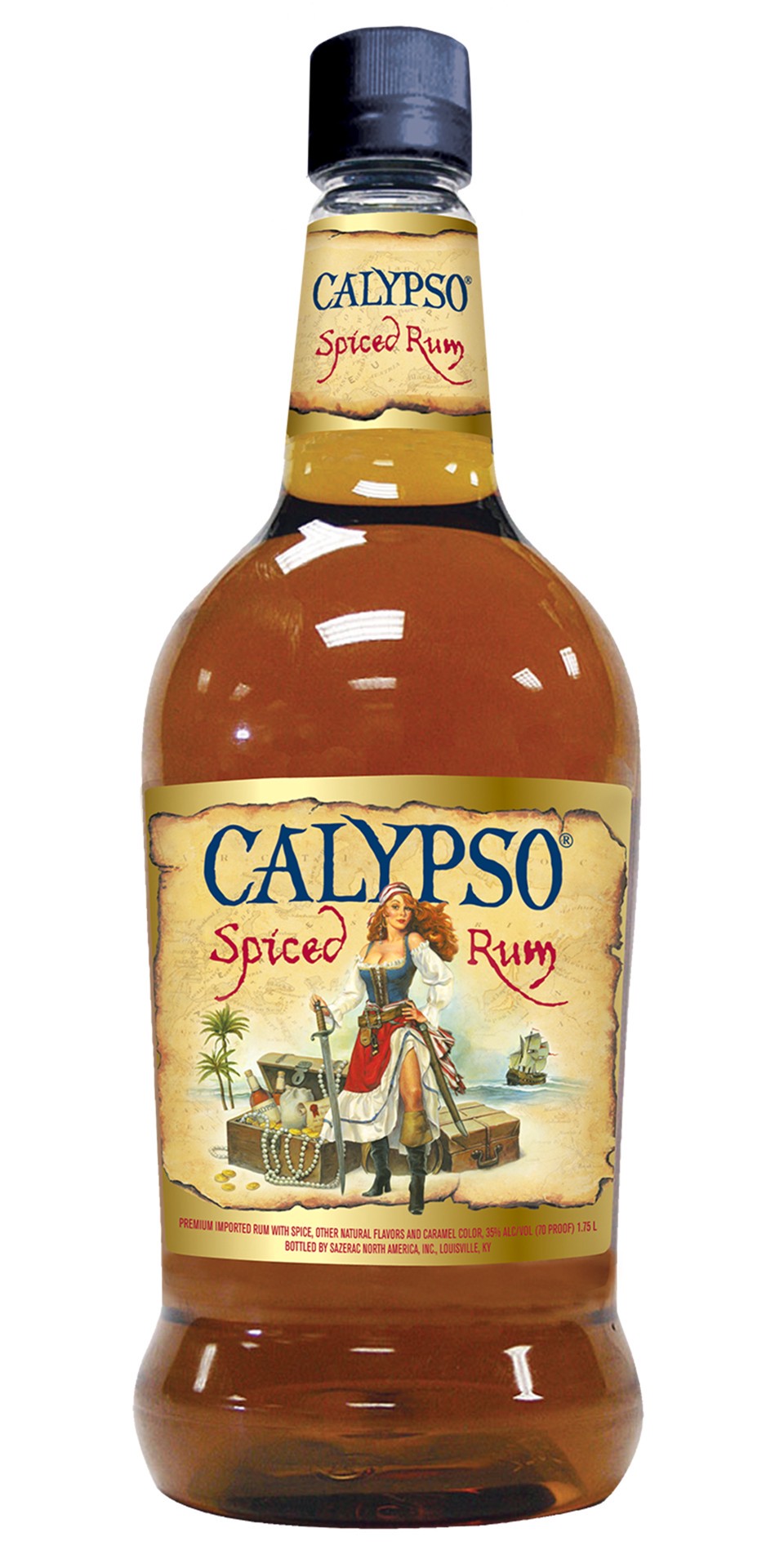 slide 1 of 2, Calypso Spiced Rum 1.75l 70 Proof, 1.75 liter