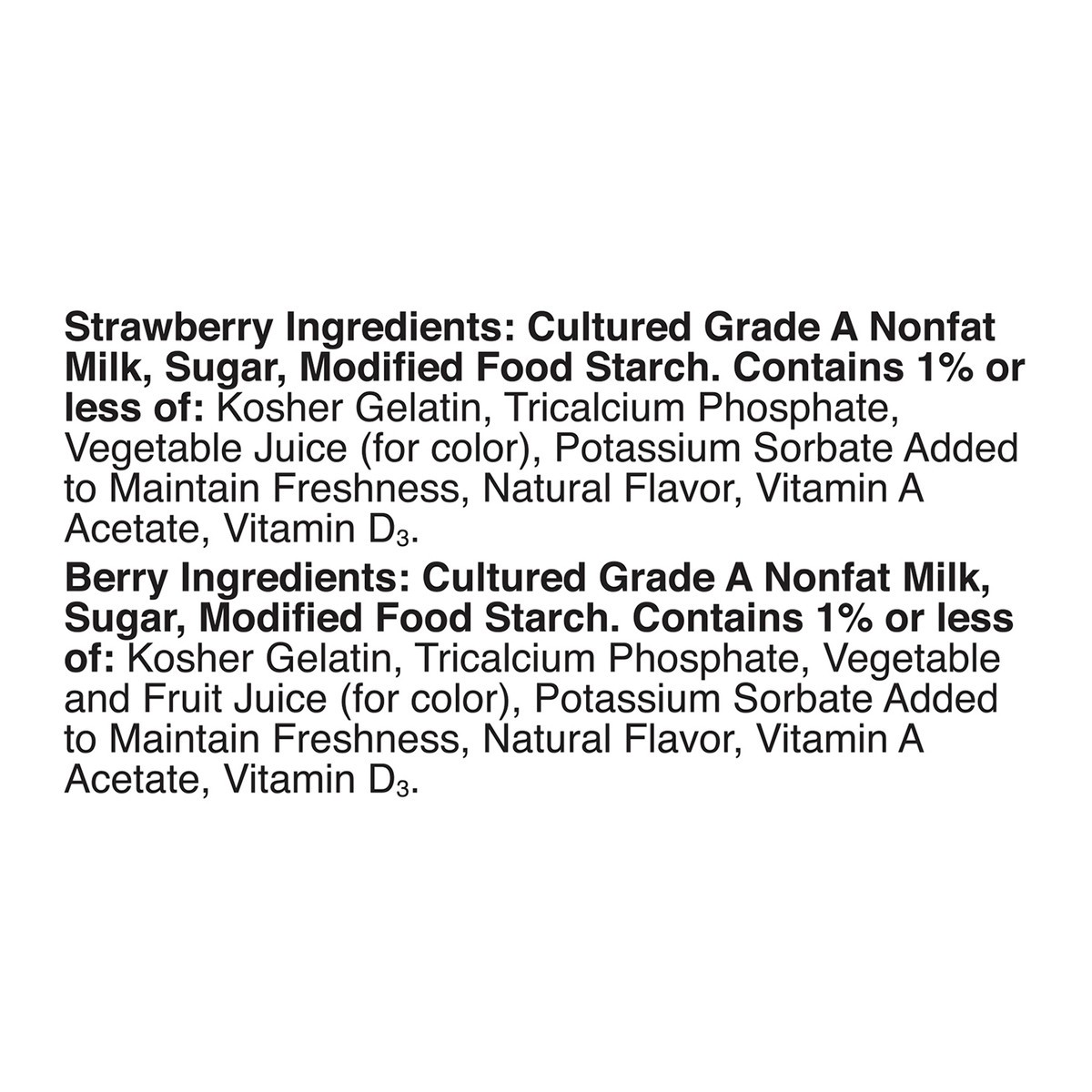 slide 9 of 16, Go-GURT Disney Frozen Berry Magic and Strawberry Ice Castle Kids Fat Free Yogurt Variety Pack, Gluten Free, 2 oz. Yogurt Tubes (24 Count), 24 ct