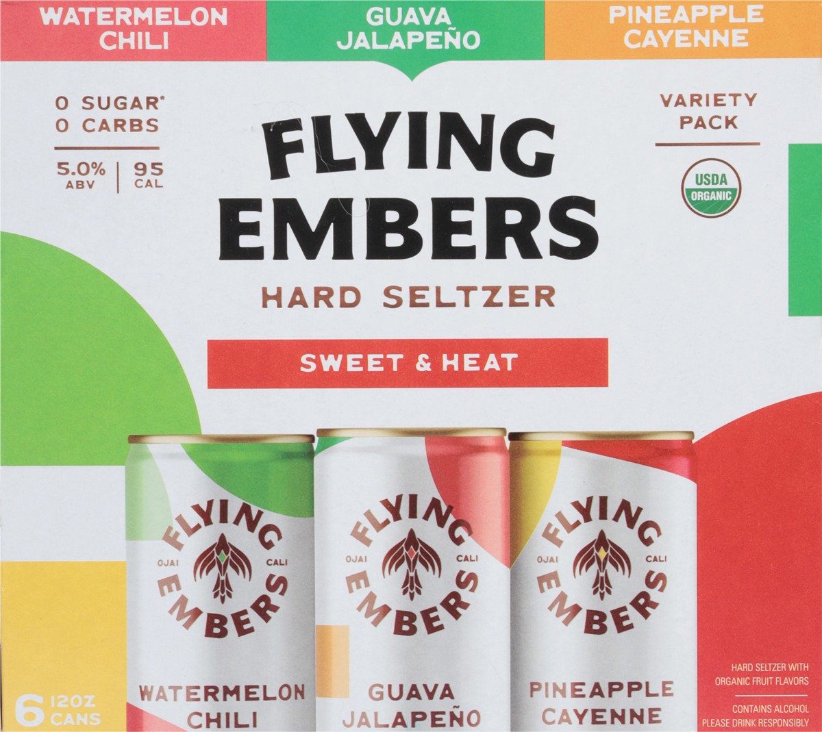 slide 3 of 9, Flying Embers Sweet & Heat Hard Seltzer Variety, 6 ct; 12 fl oz