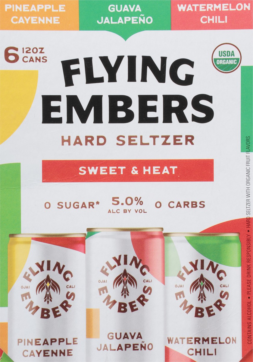 slide 2 of 9, Flying Embers Sweet & Heat Hard Seltzer Variety, 6 ct; 12 fl oz