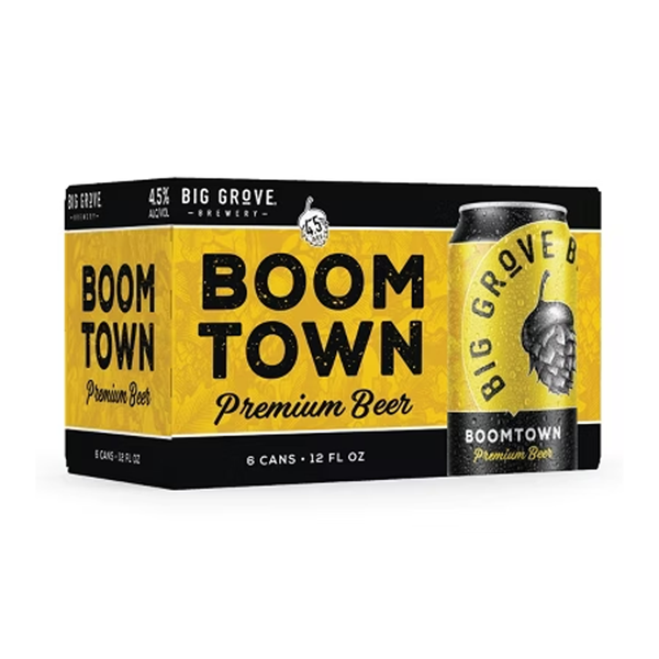 slide 1 of 1, Big Grove Brewery Big Grove Boomtown 6pk, 12 fl oz