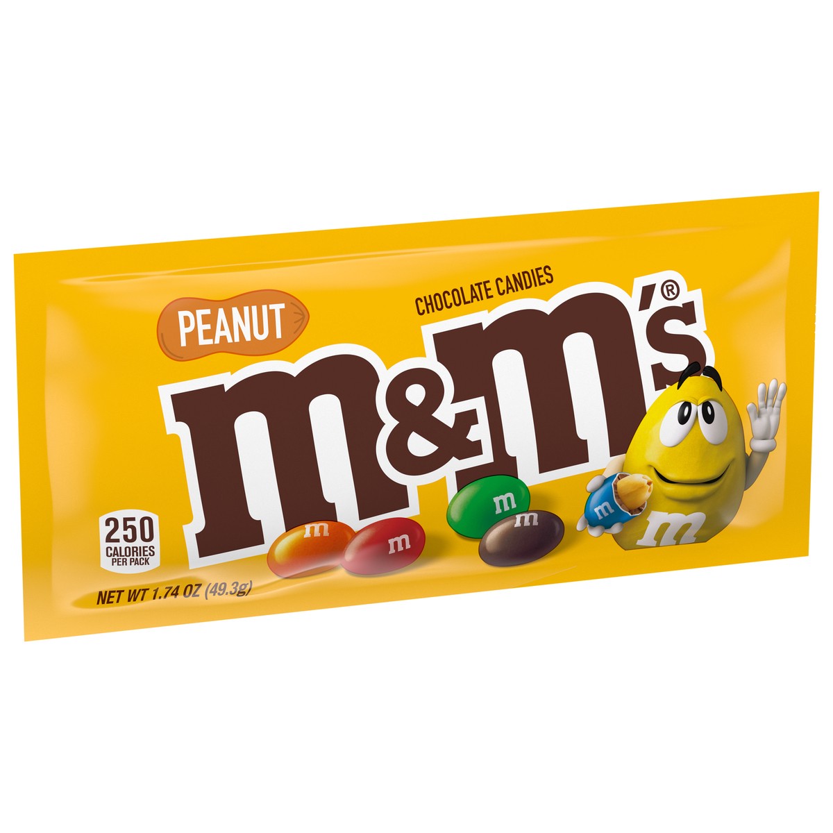 slide 3 of 9, M&M's, Peanut Milk Chocolate Candy, 