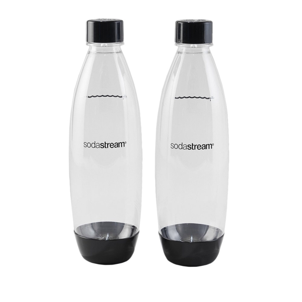 slide 1 of 1, SodaStream Carbonating Bottles - Black, 2 ct; 33 oz