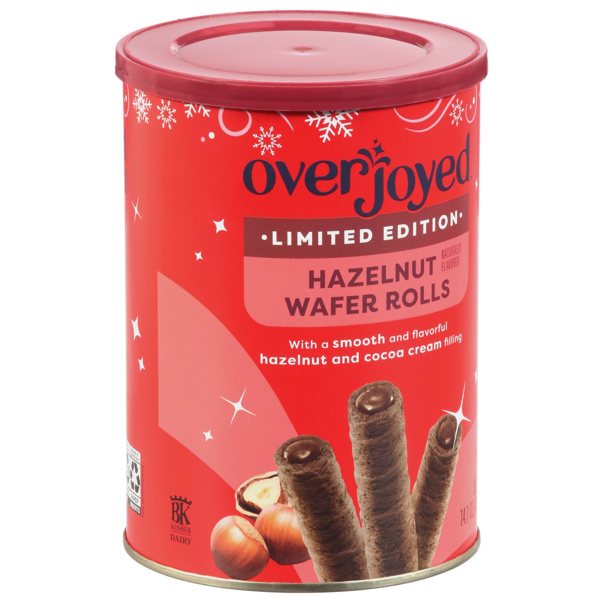 slide 2 of 4, Overjoyed Hazelnut Chocolate Creme Wafer Rolls 14.4 Oz - 14.4 OZ, 14.4 oz