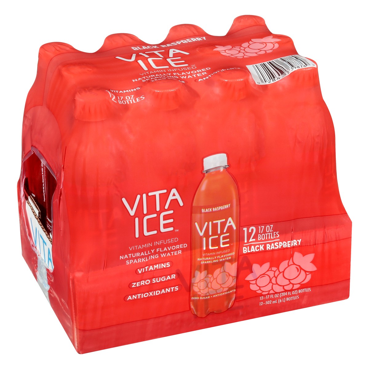 slide 5 of 9, Vita Ice 12 Pack Black Raspberry Sparkling Water 12 ea - 12 ct, 12 ct