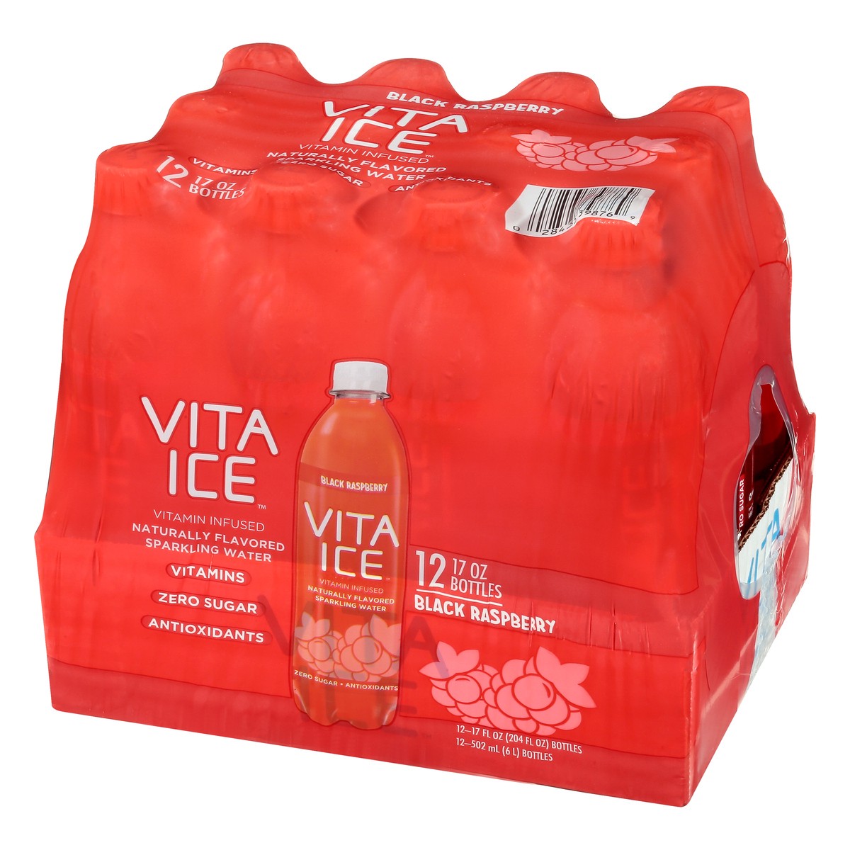 slide 6 of 9, Vita Ice 12 Pack Black Raspberry Sparkling Water 12 ea - 12 ct, 12 ct