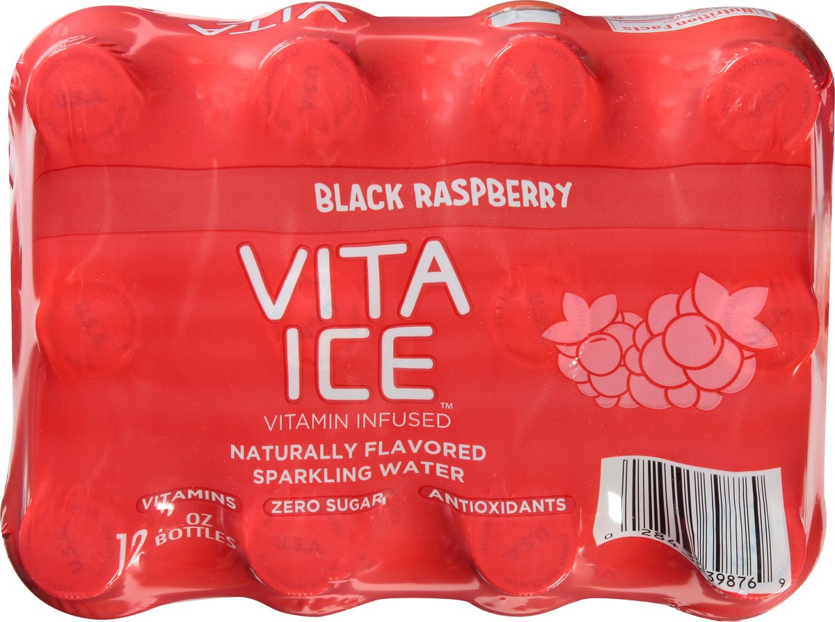 slide 8 of 9, Vita Ice 12 Pack Black Raspberry Sparkling Water 12 ea - 12 ct, 12 ct