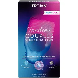 Trojan Tandem Couples Vibrating Ring, 1 ea