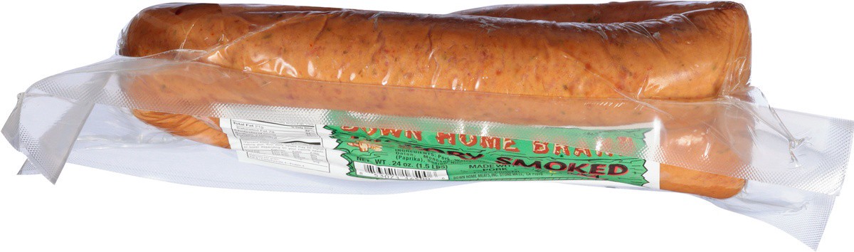 slide 6 of 7, Down Home Brand Green Onion Hickory Smoked Sausage, 24 oz