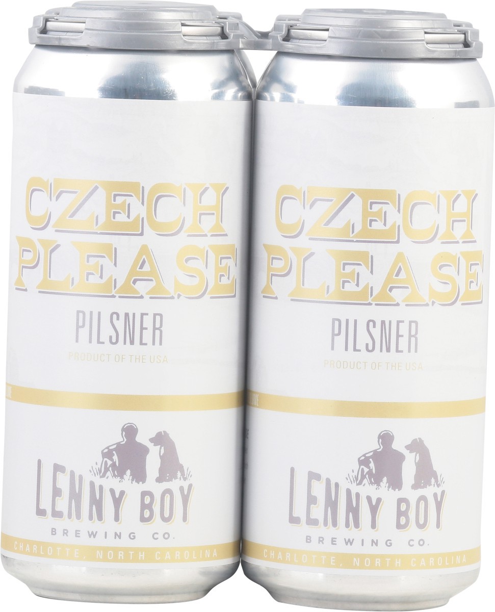 slide 3 of 9, Lenny Boy Brewing Co. Pilsner Czech Please Beer 4 - 1 pt Cans, 4 ct