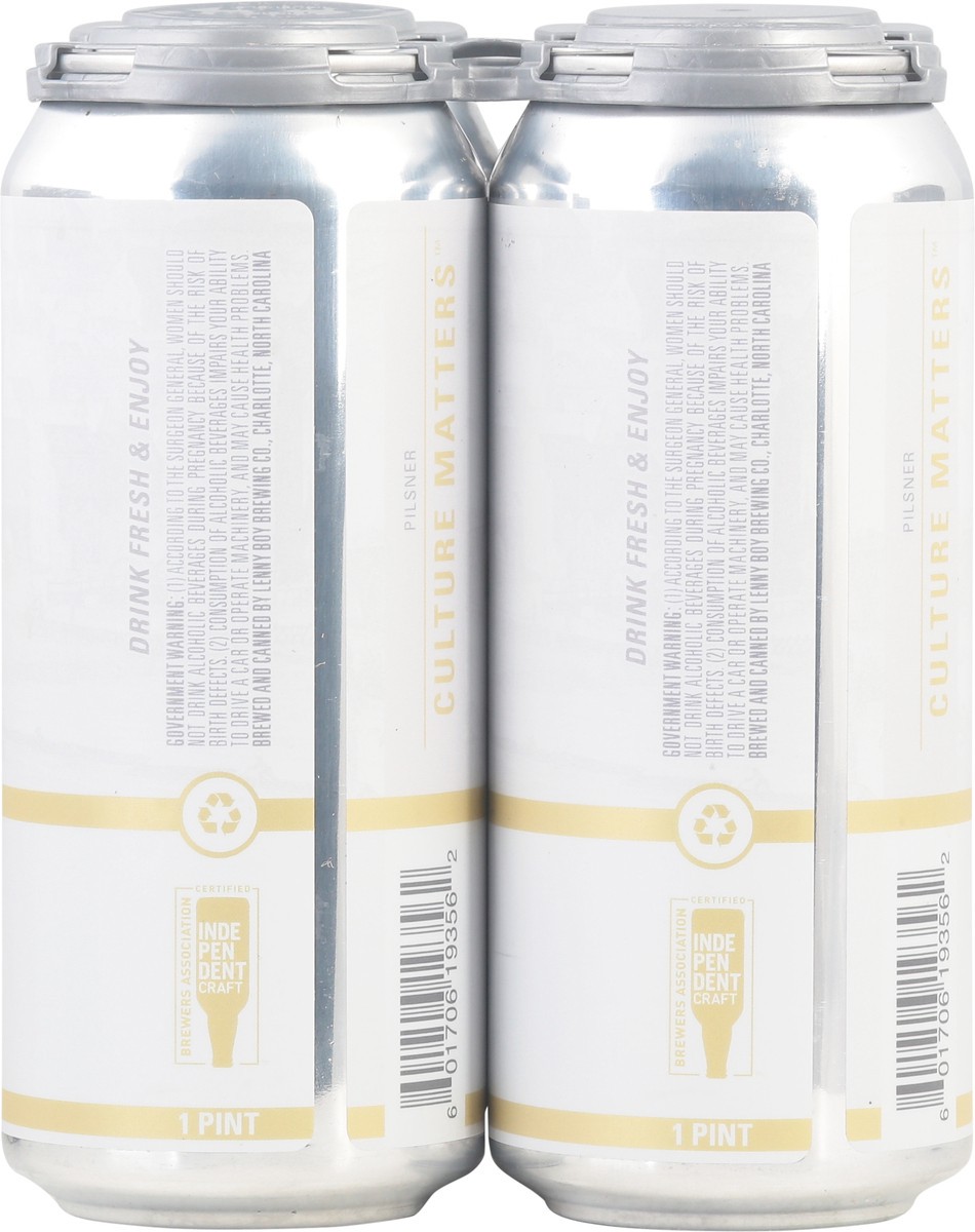 slide 2 of 9, Lenny Boy Brewing Co. Pilsner Czech Please Beer 4 - 1 pt Cans, 4 ct