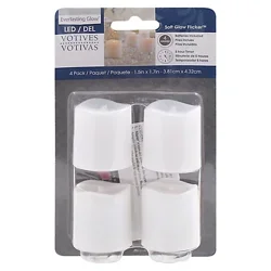 LED Votive Soft Glow - 4 ct