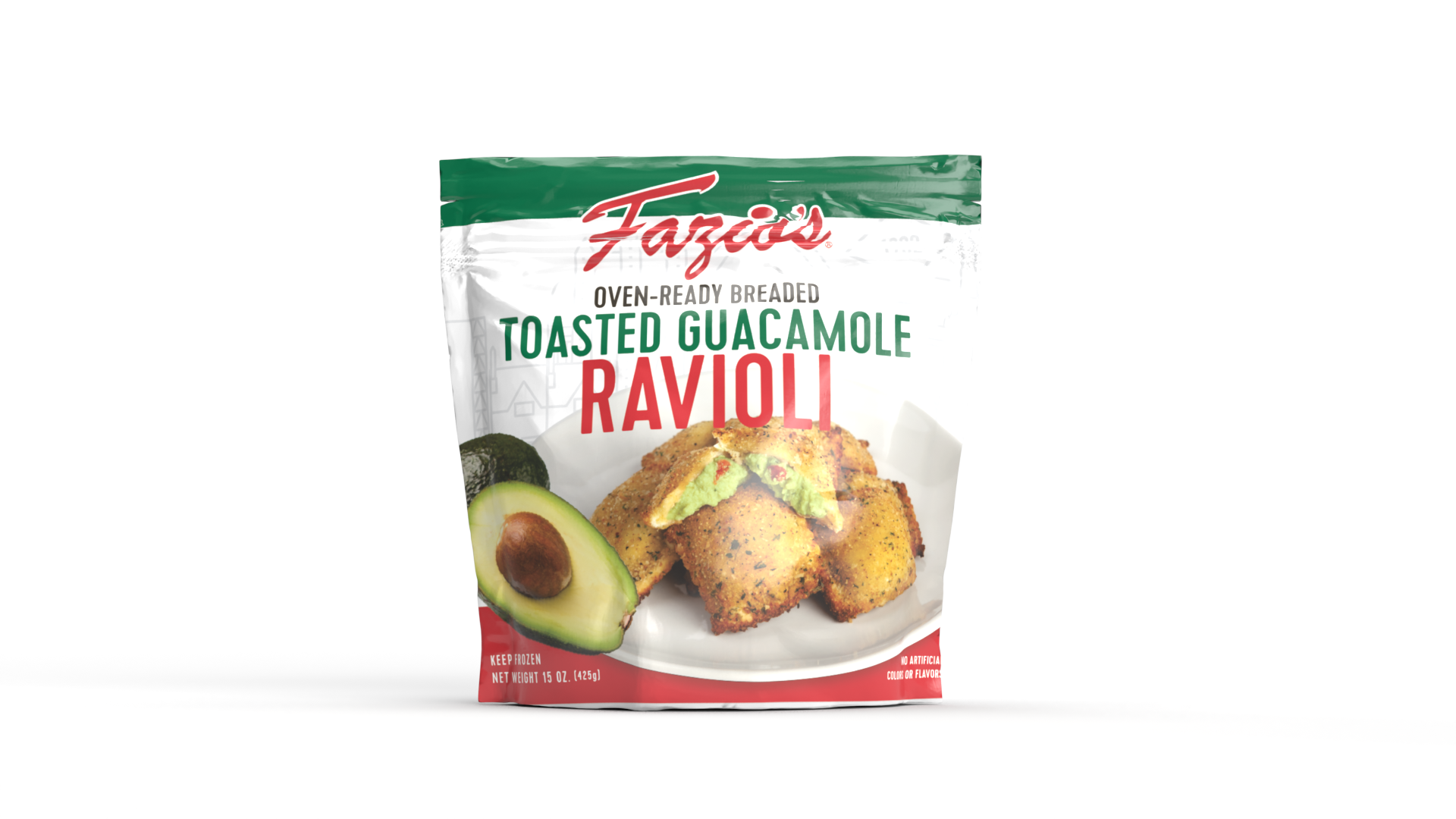 slide 1 of 1, Fazio's Toasted Guacamole Ravioli, 15 oz
