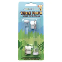 Jack N' Jill Tickle Tooth Sonic Brush Replacement Heads - 2 ea