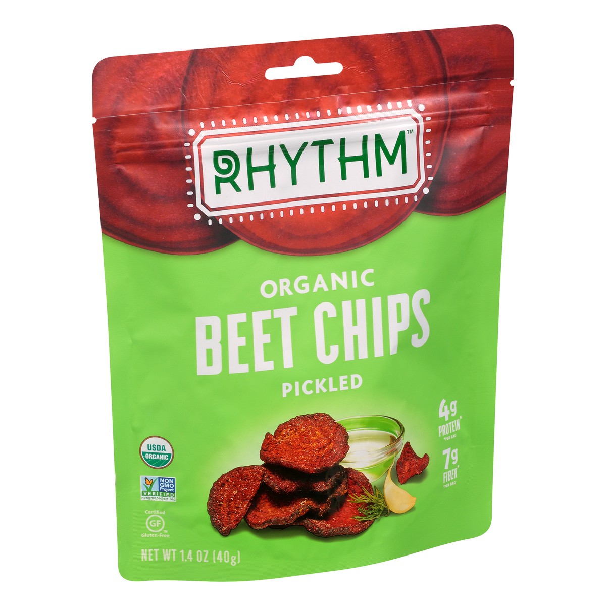 slide 9 of 12, Rhythm Superfoods Organic Pickled Beet Chips 1.4 oz, 1.4 oz