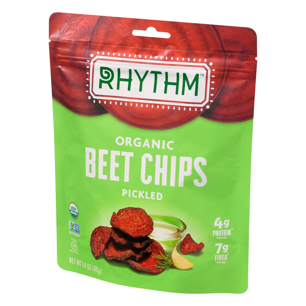 slide 10 of 12, Rhythm Superfoods Organic Pickled Beet Chips 1.4 oz, 1.4 oz