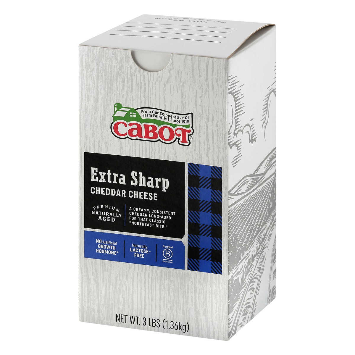 slide 5 of 10, Cabot Extra Sharp Cheddar Cheese, 3 Lbs, 3 lb