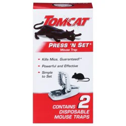 Tomcat Press N Set Disposable Mouse Trap 2 ea