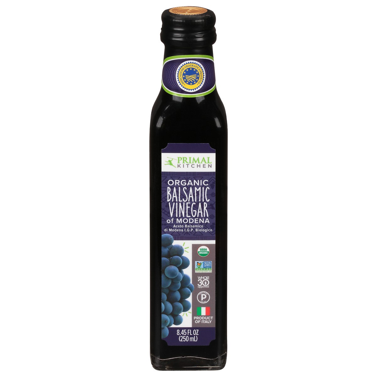 slide 13 of 14, Primal Kitchen Organic Balsamic Vinegar of Modena 8.45 fl oz, 1 ct