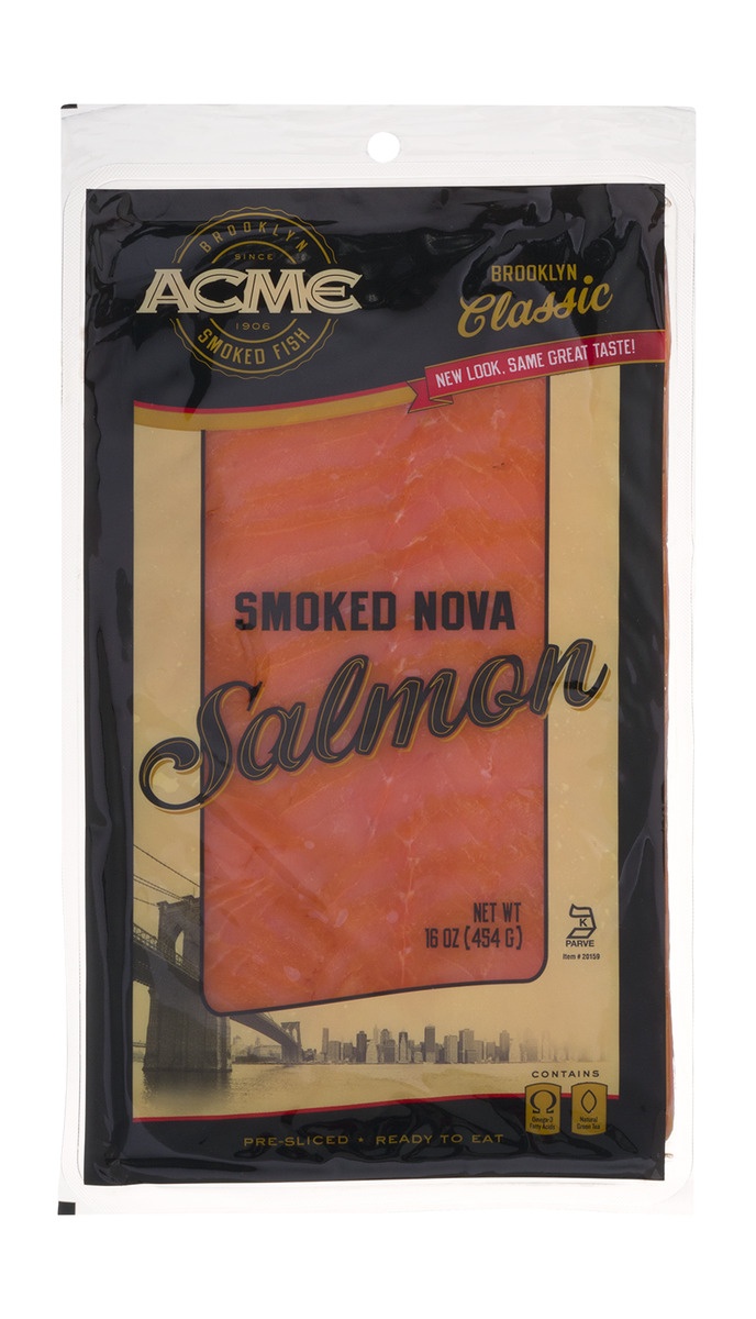 slide 1 of 1, ACME Premium Nova Salmon, 16 oz