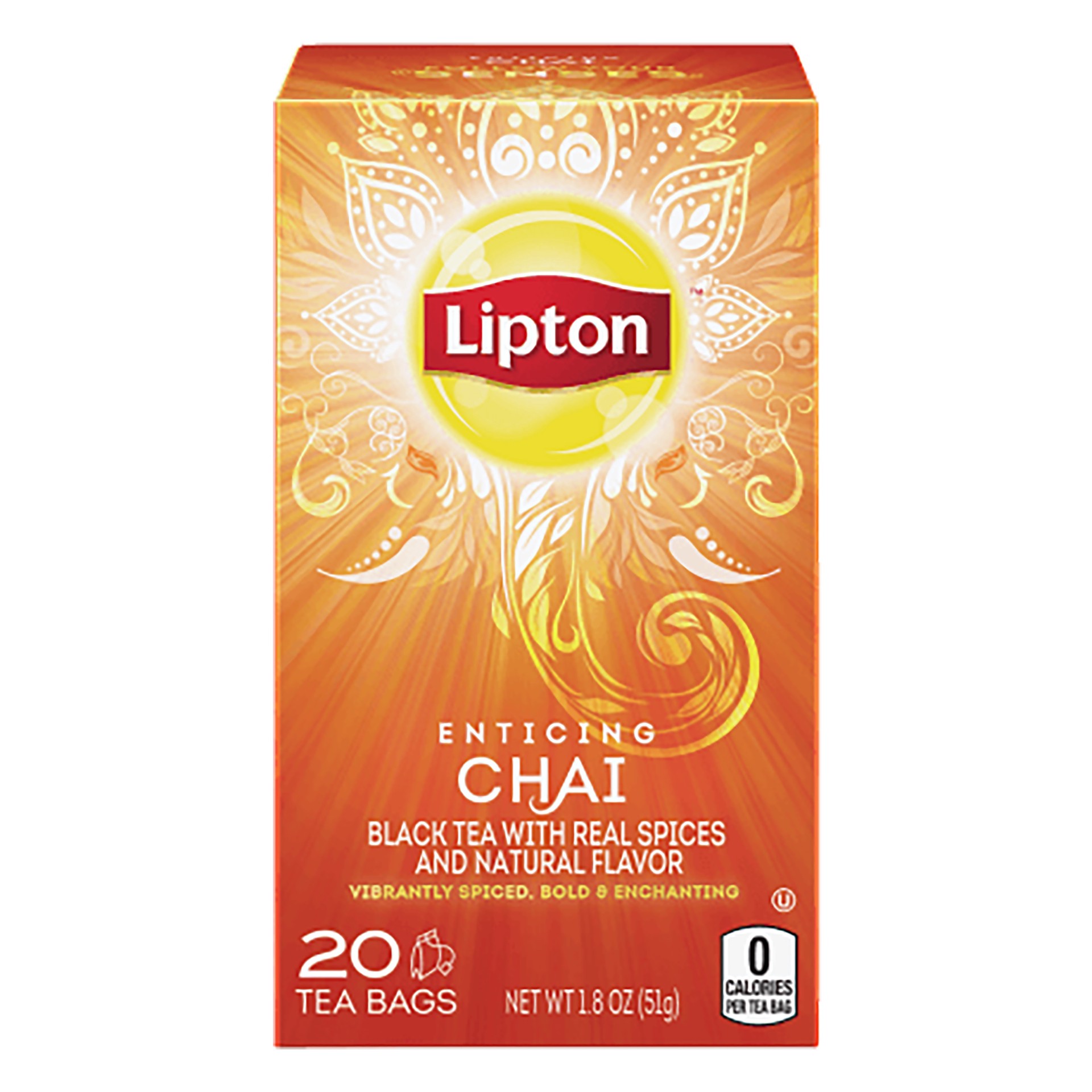 slide 1 of 4, Lipton Black Tea Bags Enticing Chai, 20 ct, 20 ct