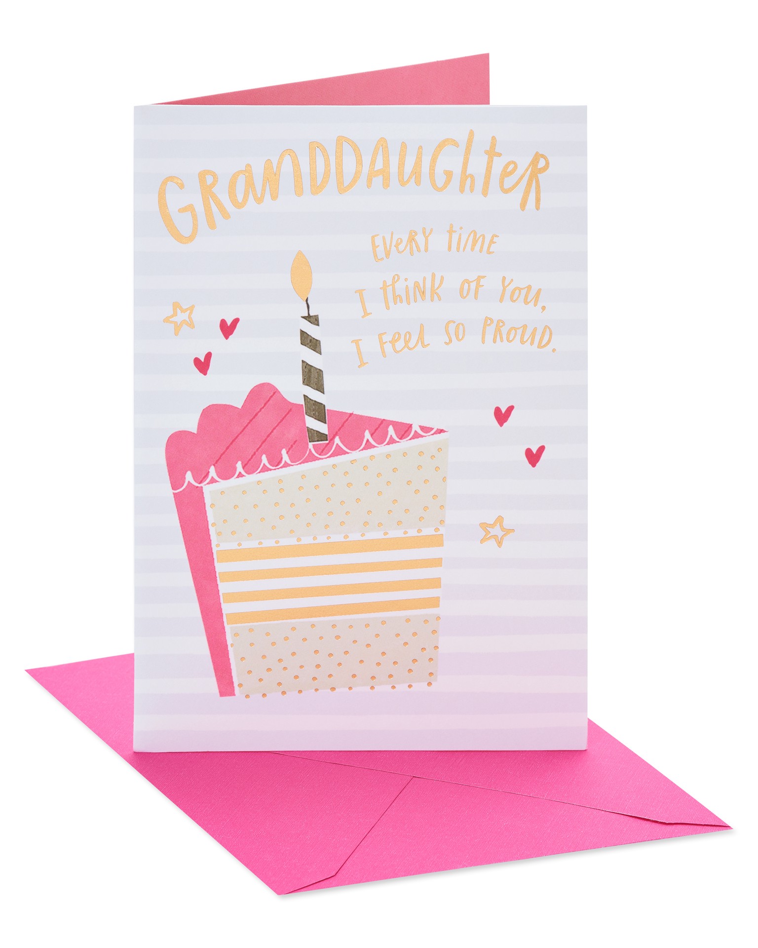 slide 1 of 5, American Greetings Birthday Card for Granddaughter (So Proud), 1 ct