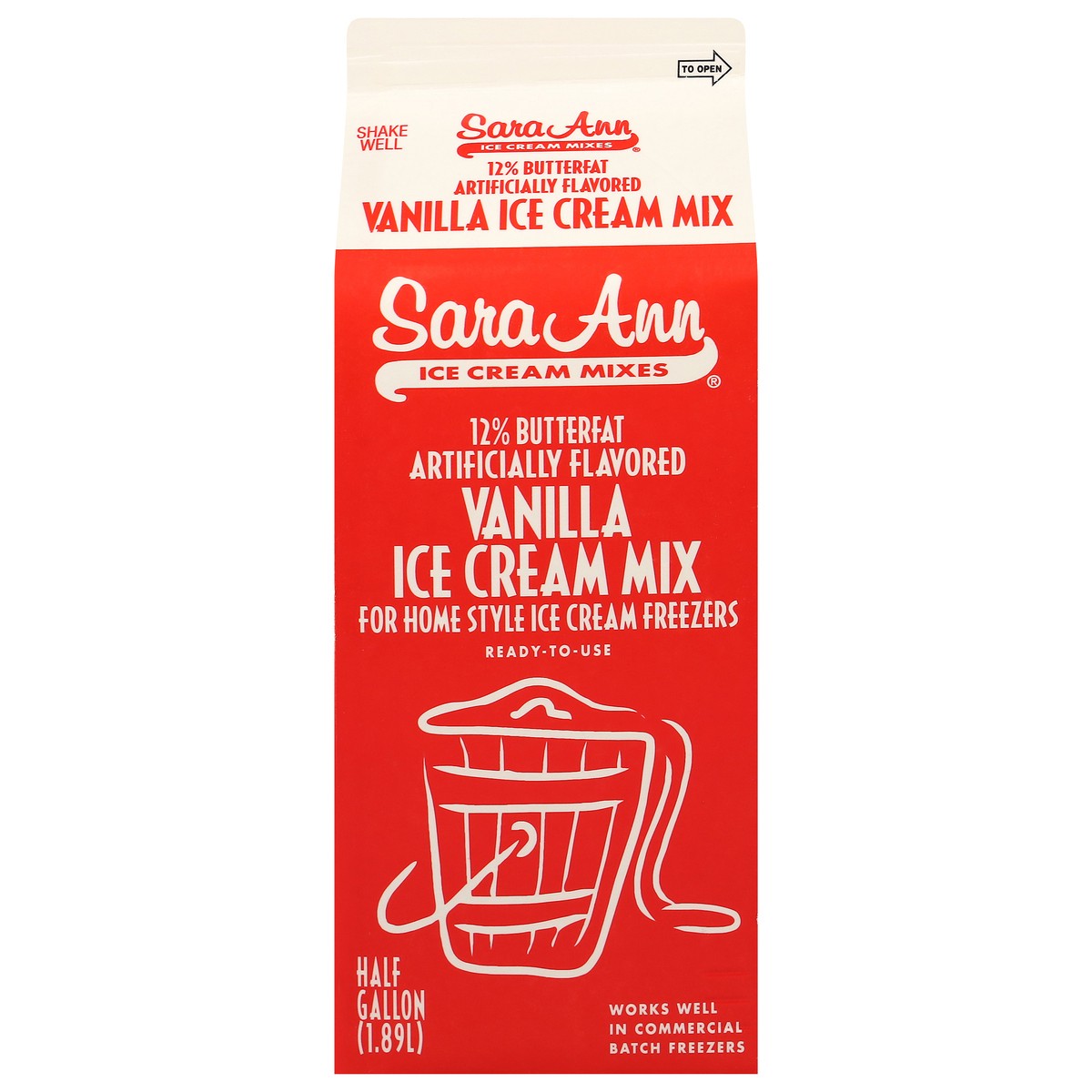 slide 1 of 11, Anderson Erickson Dairy 12% Butterfat Vanilla Ice Cream Mixes 0.5 gal, 1/2 gal