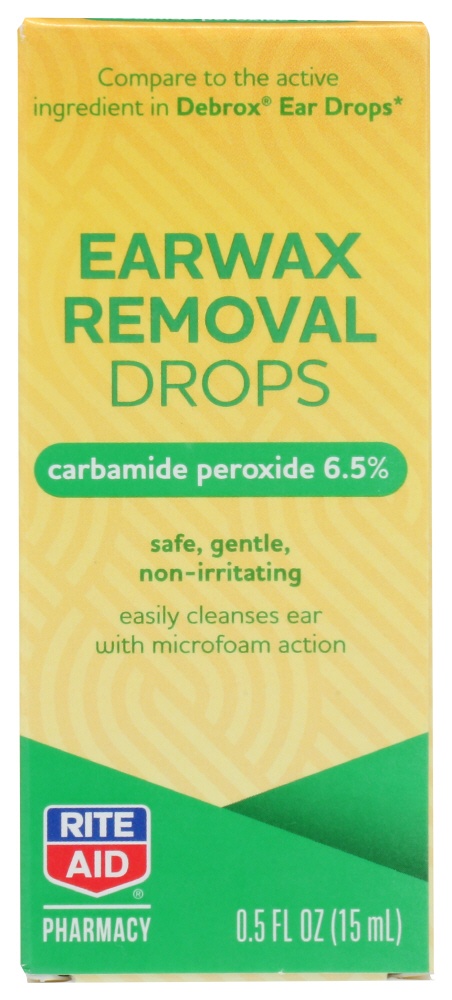 slide 1 of 1, Rite Aid Pharmacy Earwax Removal Drops, 0.5 fl oz