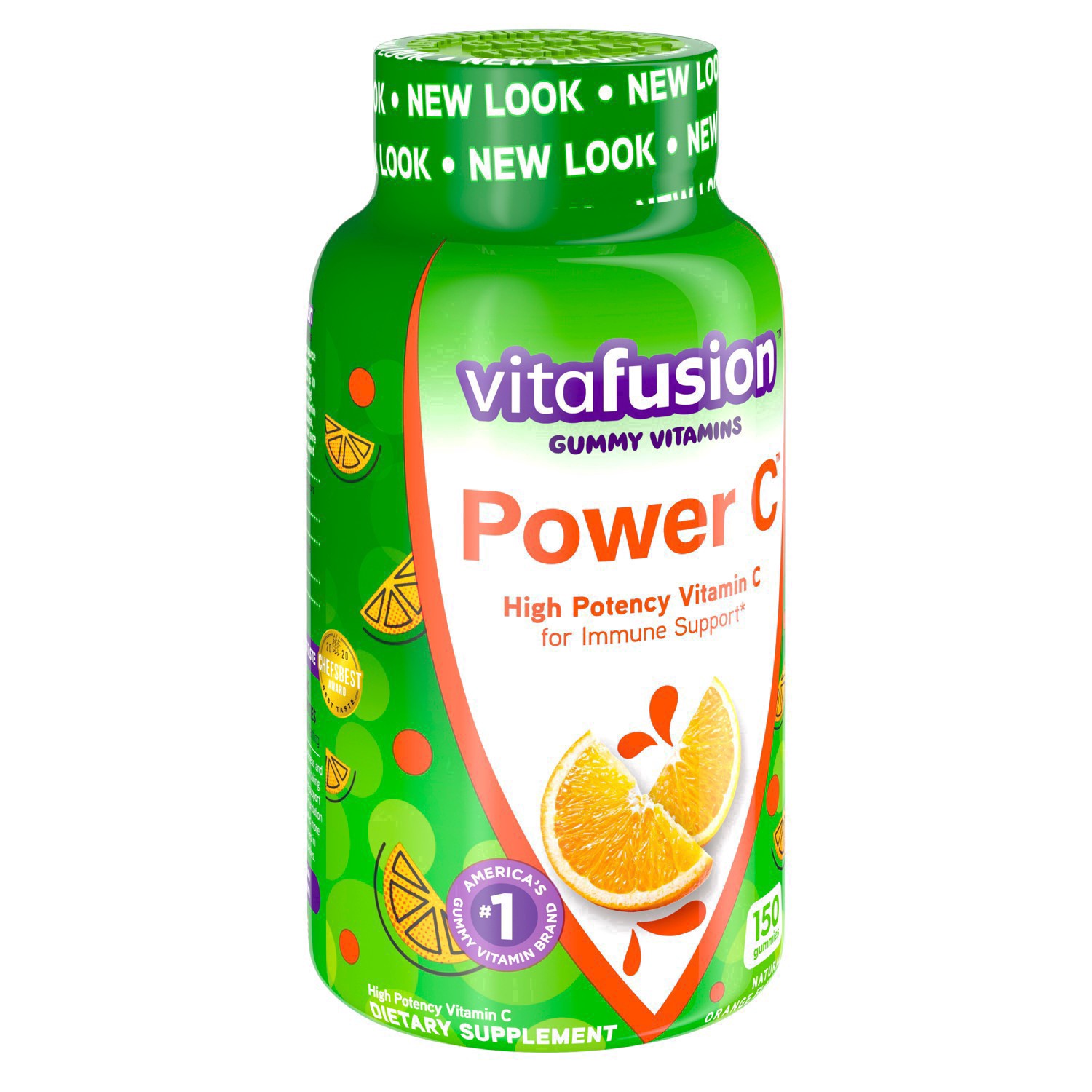 slide 73 of 78, vitafusion Power C Gummy Immune Support* with vitamin C, Delicious Orange Flavor, 150ct (50 day supply), from America's Number One Gummy Vitamin Brand, 150 cnt