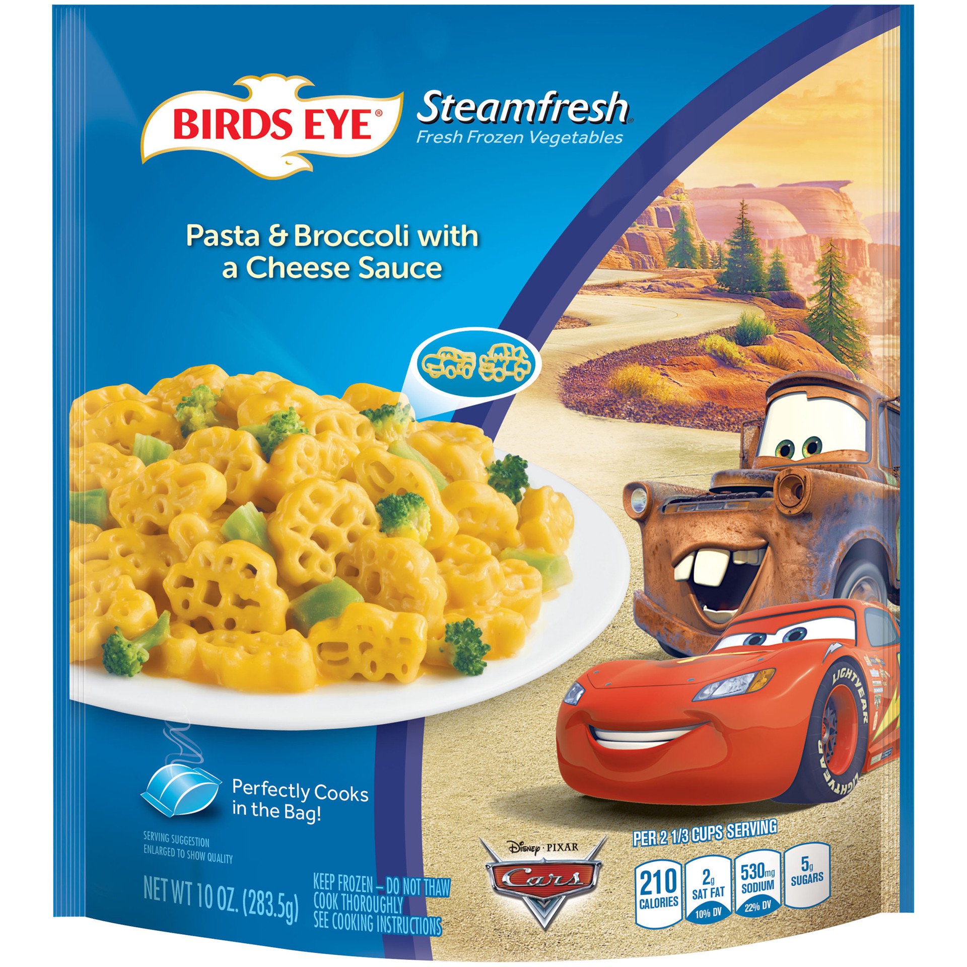 slide 1 of 5, Birds Eye Pasta & Broccoli with Cheese Sauce, Frozen Sides, 10 oz. Bag, 10 oz