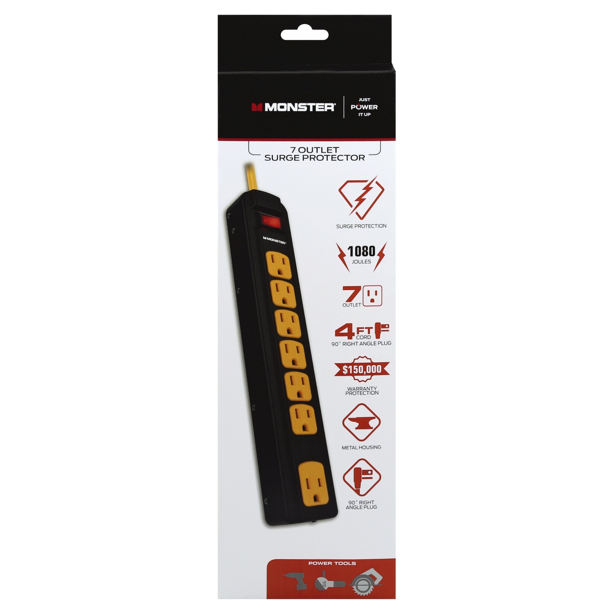 slide 1 of 1, Monster Surge Protector, 7 Outlet, 1 ct