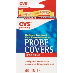 slide 1 of 1, CVS Health Sterile Probe Covers, 40 ct