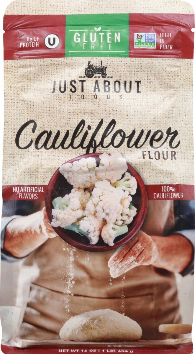 slide 1 of 13, Just About Foods Cauliflower Flour 16 oz, 16 oz