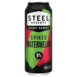 Steel Reserve Spiked Watermelon Malt Beverage, Alloy Series, 24 fl oz