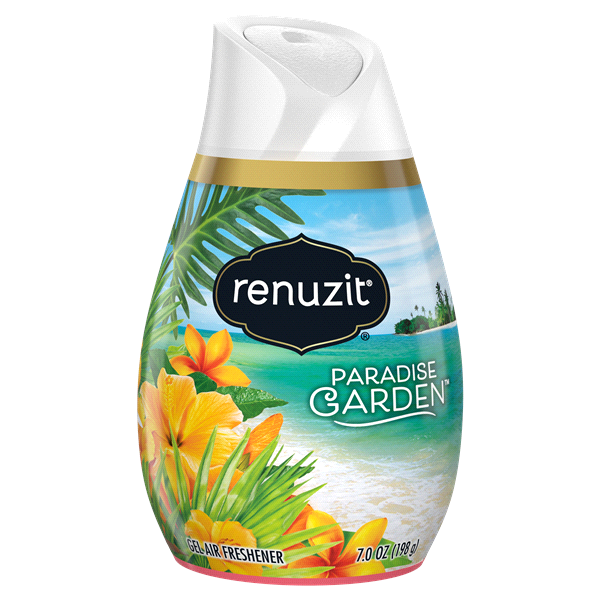 slide 1 of 1, Renuzit Paradise Garden Gel Air Freshener, 7 oz